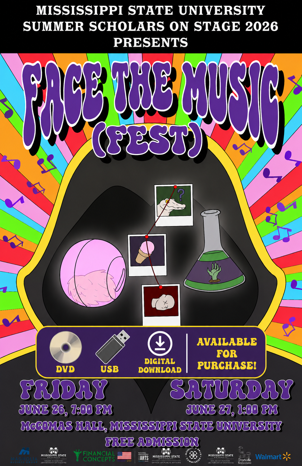 Face the Music (Fest) 2026 production poster - DVD, USB, and Digital Download available for purchase