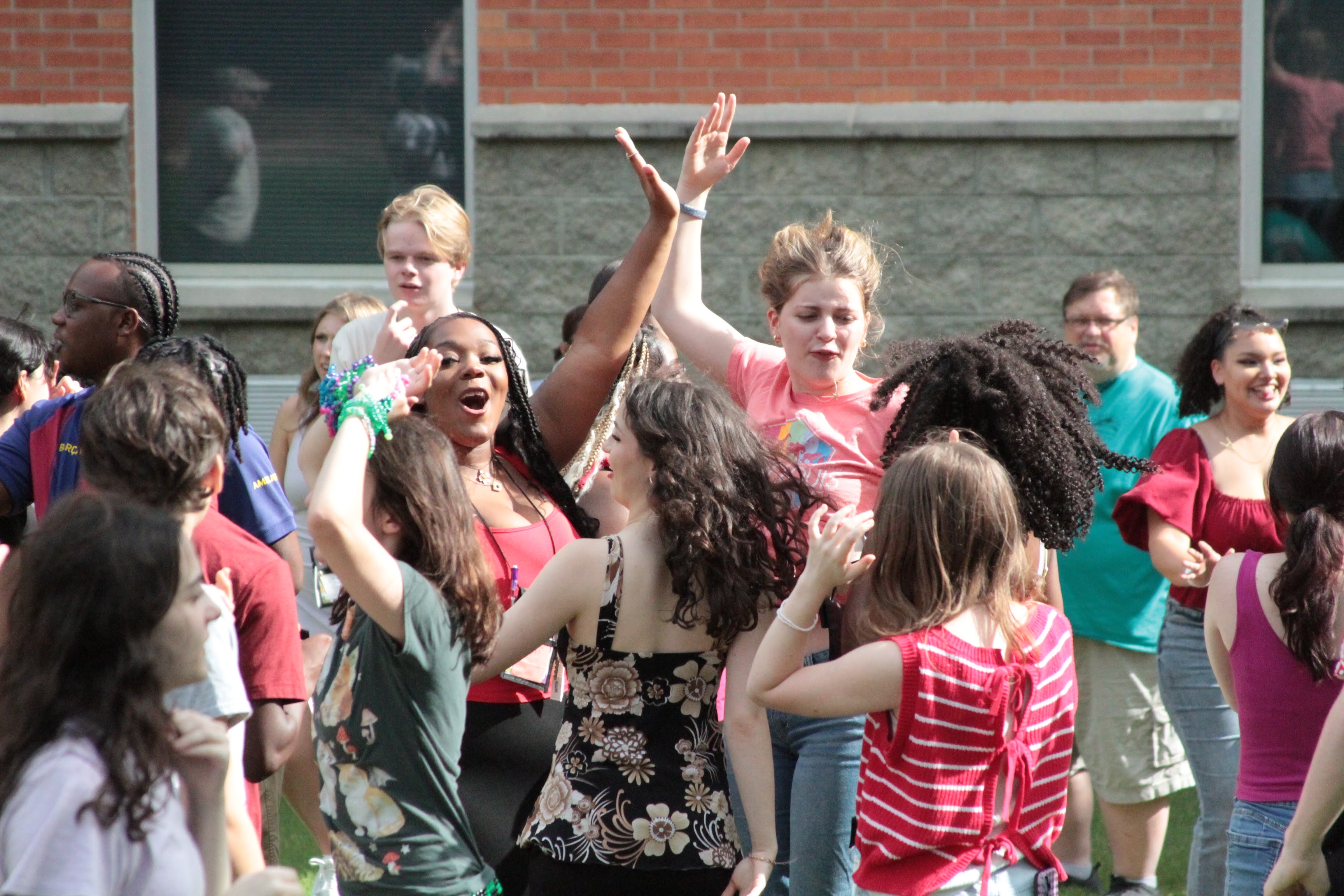 Summer Scholars cast rehearsal in McComas Hall